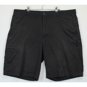 Greg Norman Tasso Elba Cargo Shorts Waist Gripper Golf Wear Men 40 Black Casual